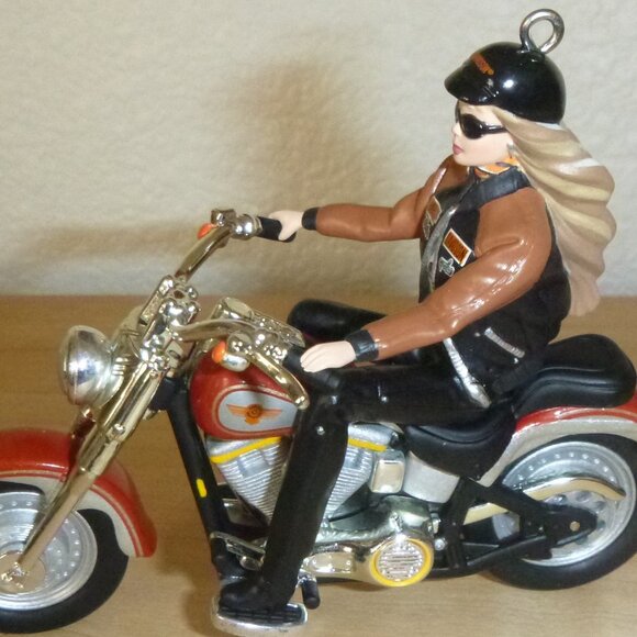 Hallmark Keepsake Harley Davidson Motorcycle Barbie Ornament FY2001 - Picture 4 of 5